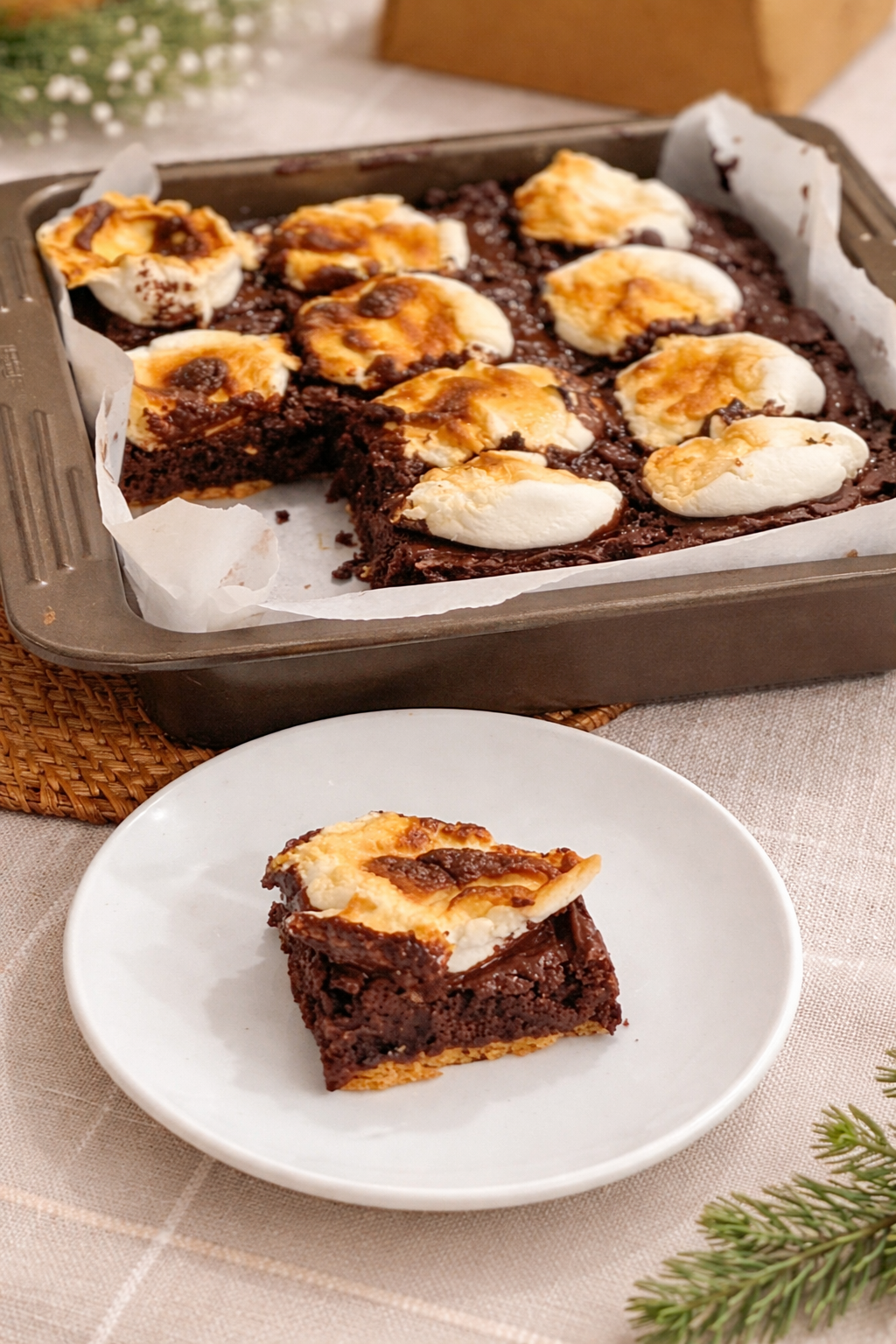 Sourdough S’mores Brownies