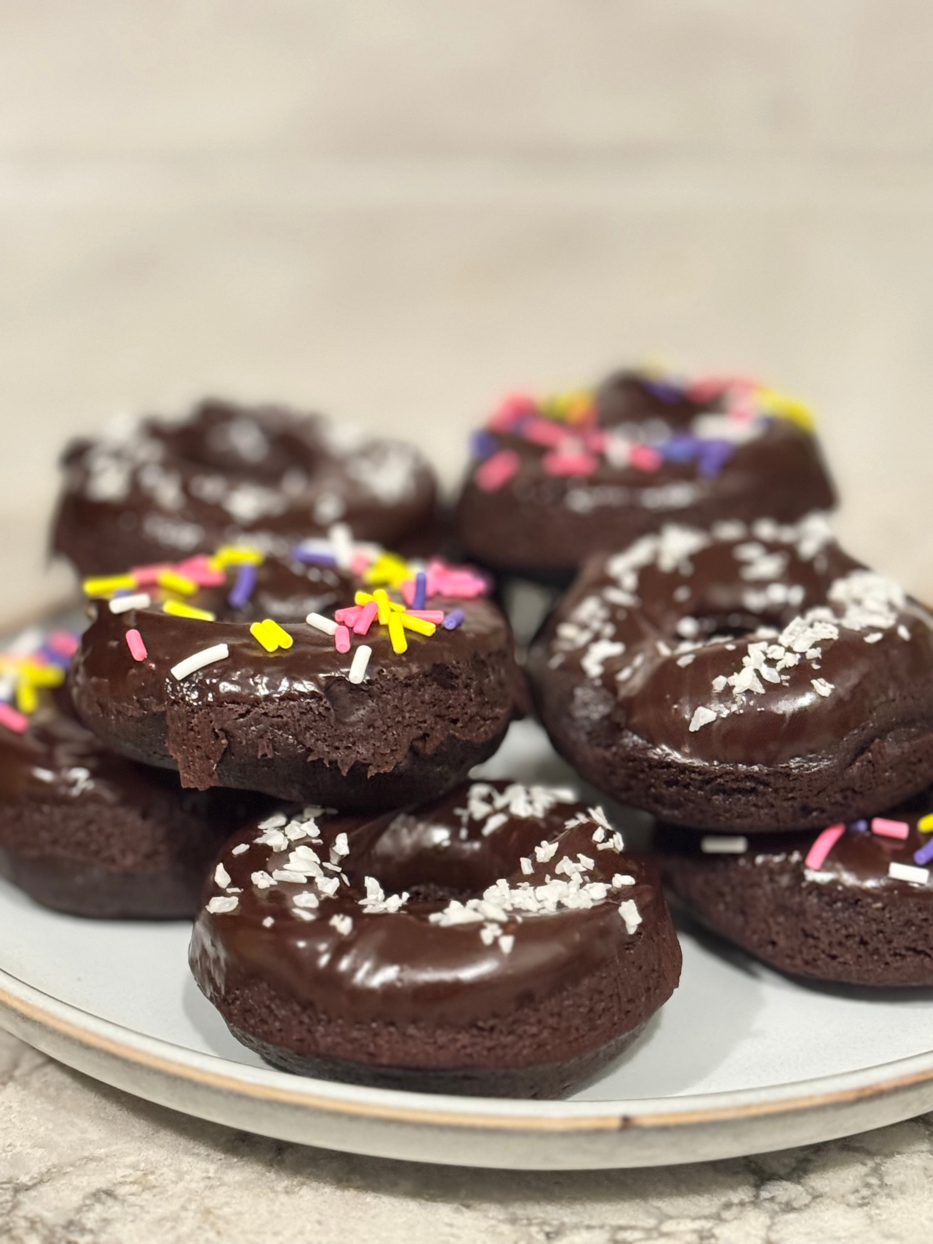Chocolate Fudge Baked Donuts